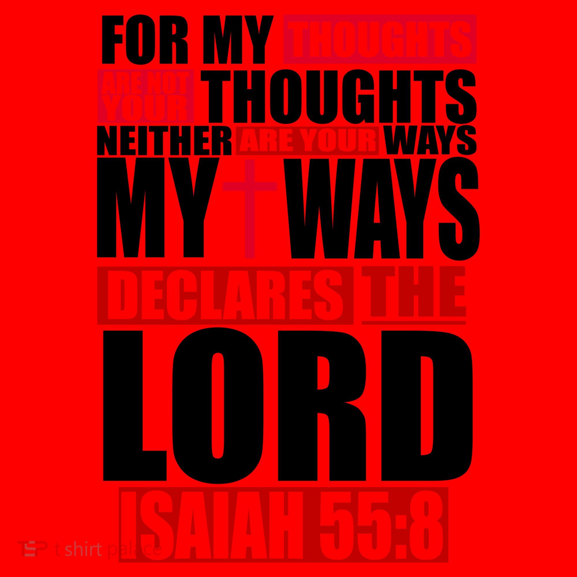 My Thoughts My Ways Declarers The Lord Isaiah 55:8 Santa Hat