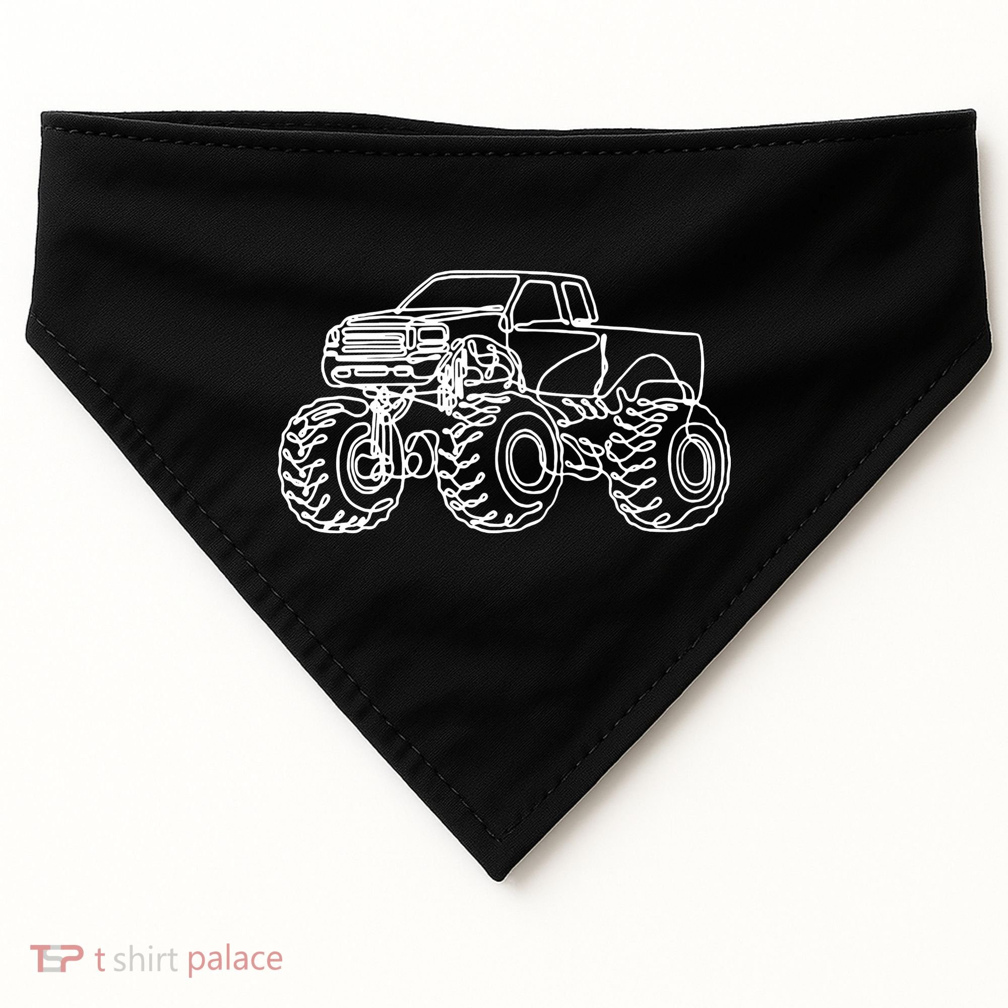 Monster Truck USA-Made Doggie Bandana