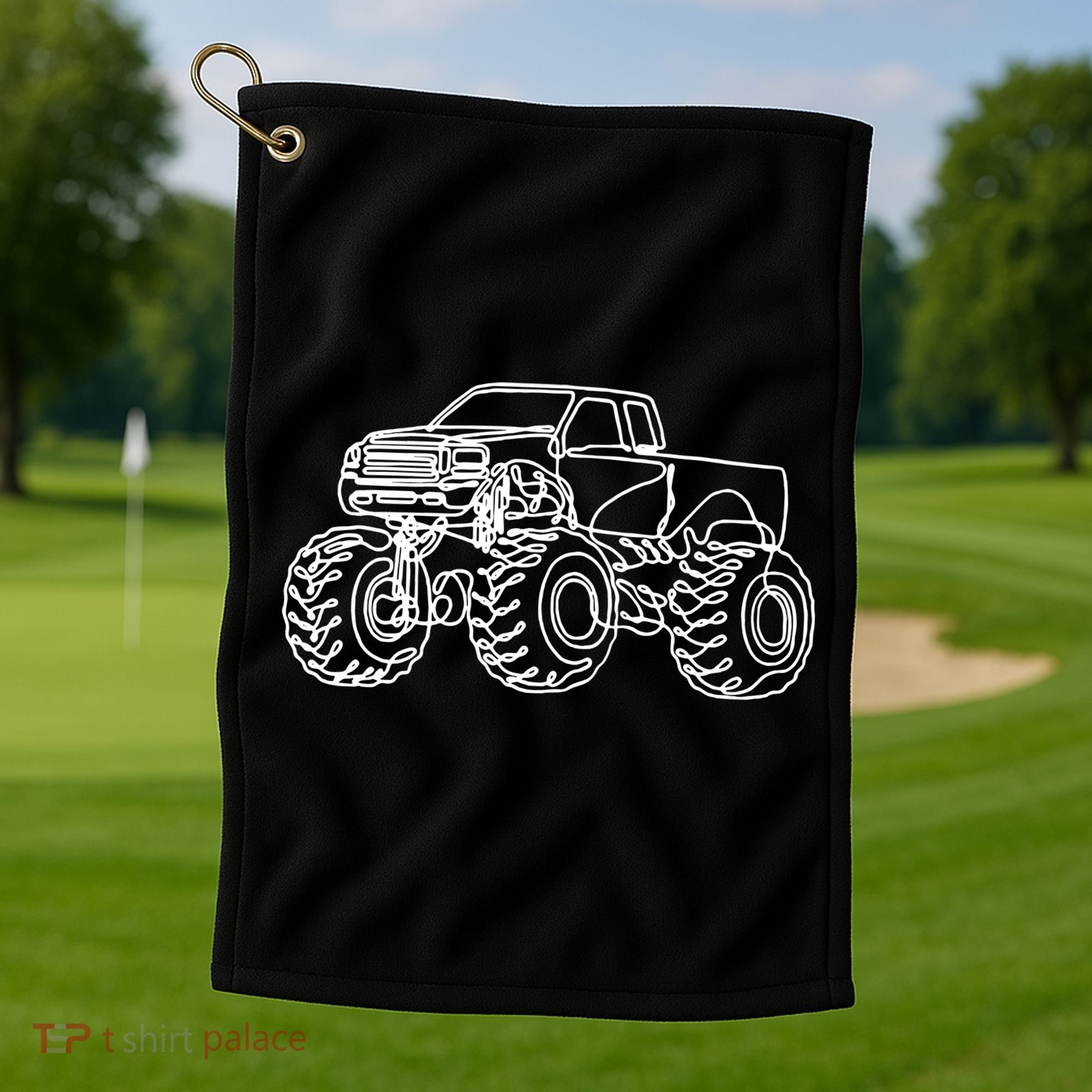 Monster Truck Golf Towel
