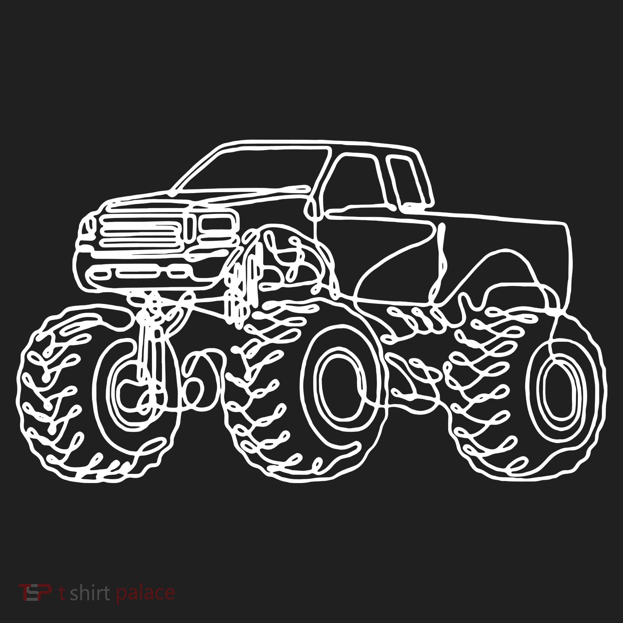 Monster Truck Golf Towel