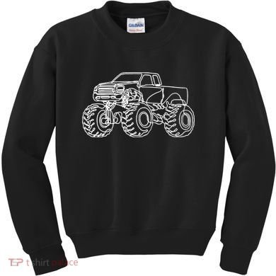 Monster Truck Kids Sweatshirt