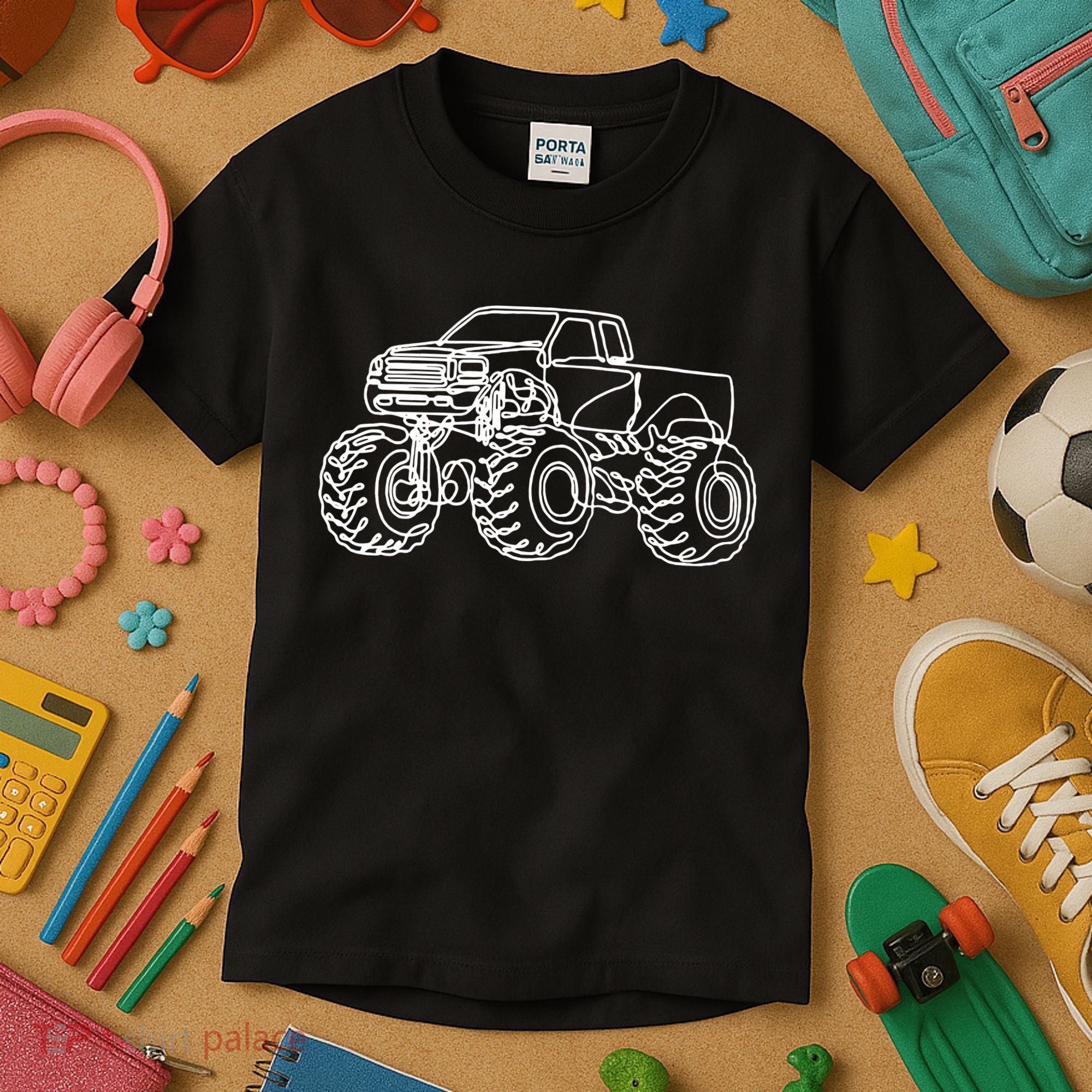Monster Truck Kids T-Shirt