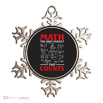 Math Teacher Math The Only Subject That Counts Ornament