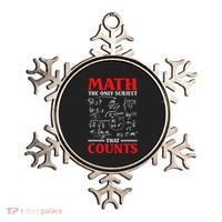 Math Teacher Math The Only Subject That Counts Ornament thumb 0