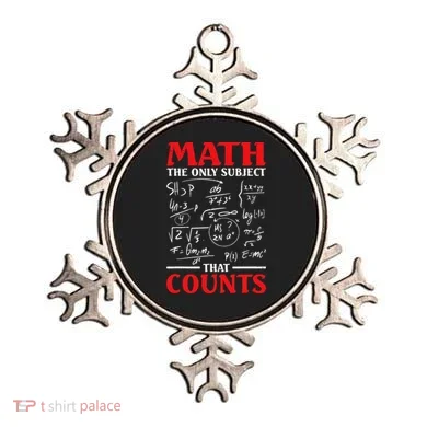 Math Teacher Math The Only Subject That Counts Ornament