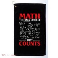 Math Teacher Math The Only Subject That Counts Golf Towel thumb 0