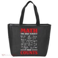 Math Teacher Math The Only Subject That Counts Tote Bag thumb 0