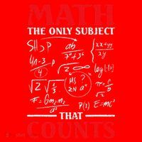 Math Teacher Math The Only Subject That Counts Santa Hat thumb 1