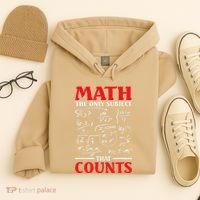 Math Teacher Math The Only Subject That Counts Hoodie thumb 4