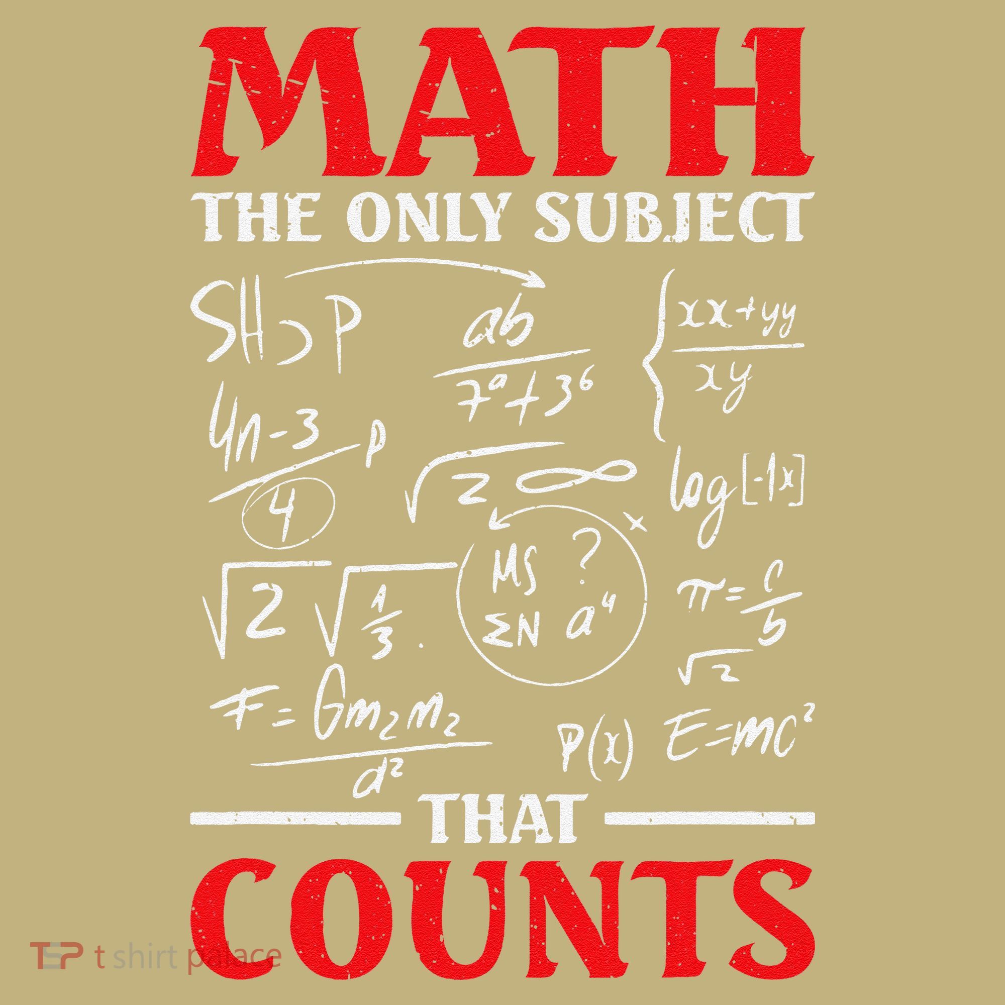 Math Teacher Math The Only Subject That Counts Button