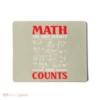 Math Teacher Math The Only Subject That Counts Mousepad thumb 0