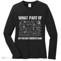 Math Teacher Meaningful Gift Funny Saying Mathematics Quote Teachers Gift Women's Long Sleeve Shirt thumb 0