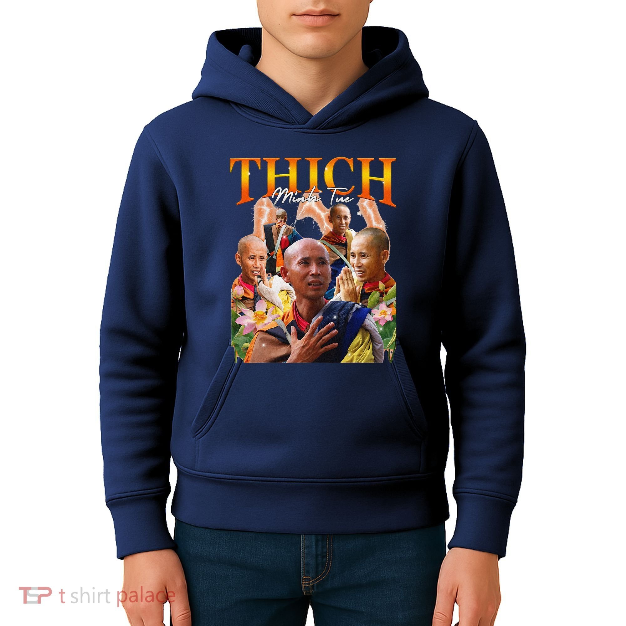 Monk Thich Minh Tue Bootleg Kids Hoodie
