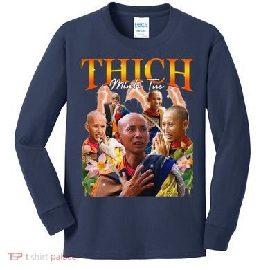 Monk Thich Minh Tue Bootleg Kids Long Sleeve Shirt
