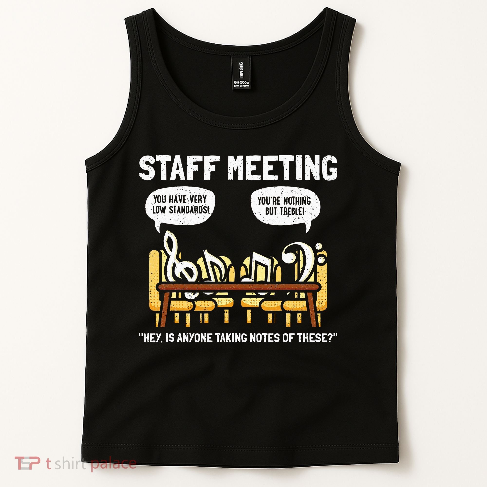 Music Theory Musician Music Teacher Funny Musical Notes Tank Top