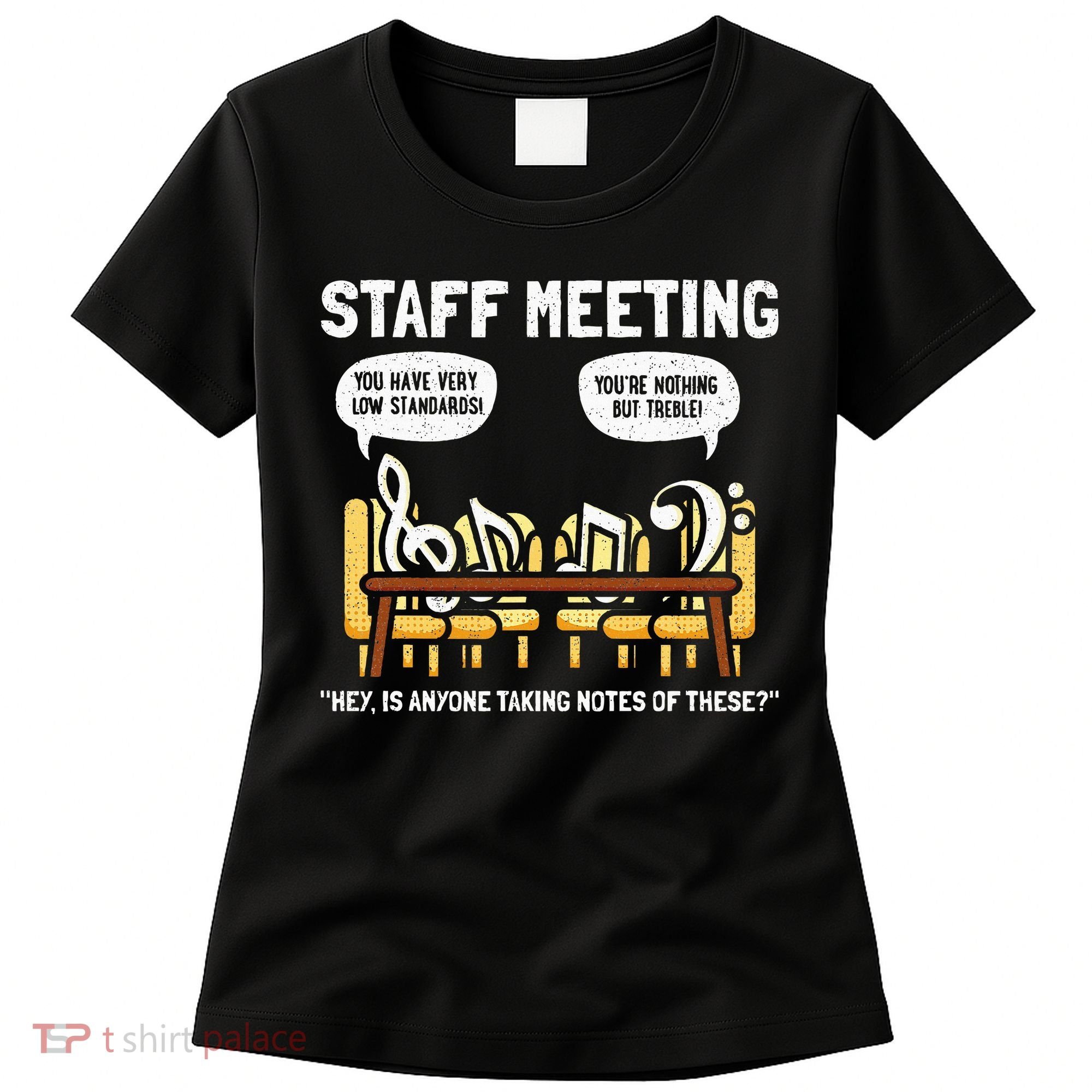 Music Theory Musician Music Teacher Funny Musical Notes Women's T-Shirt