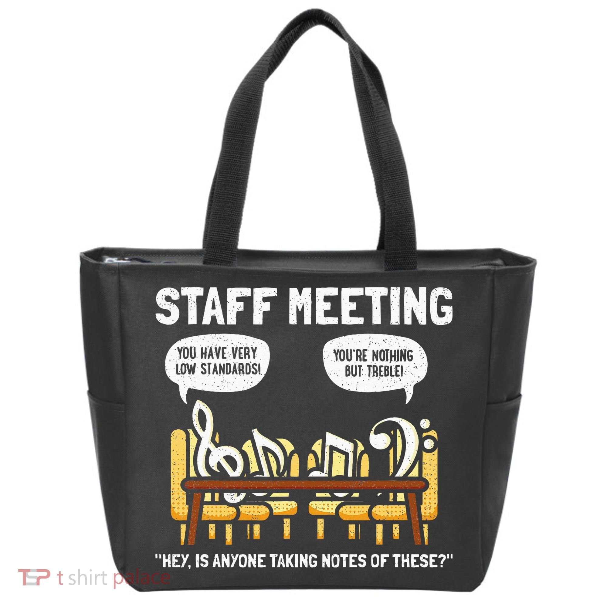 Music Theory Musician Music Teacher Funny Musical Notes Tote Bag