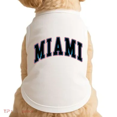 Miami Text Doggie Tank