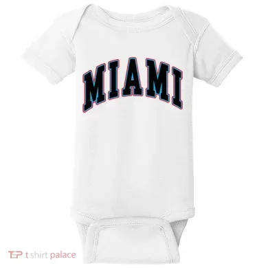 Miami Text Baby Bodysuit