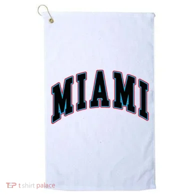 Miami Text Golf Towel