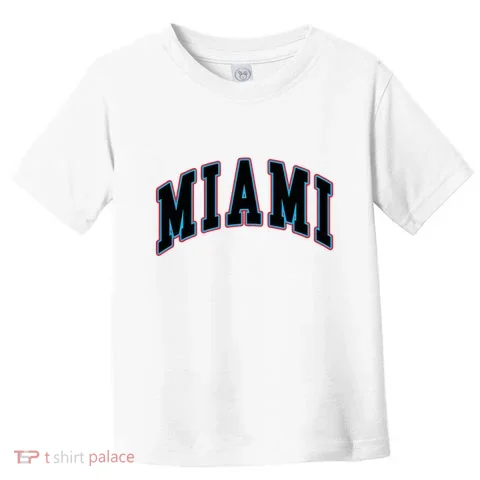 Miami Text Toddler T-Shirt in the selected color