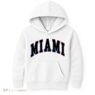 Miami Text Kids Hoodie
