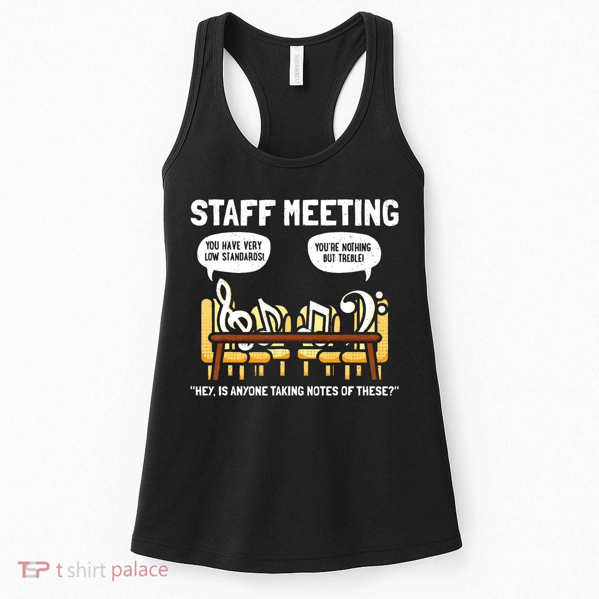 Music Theory Musician Music Teacher Funny Musical Notes Women's Tank Top
