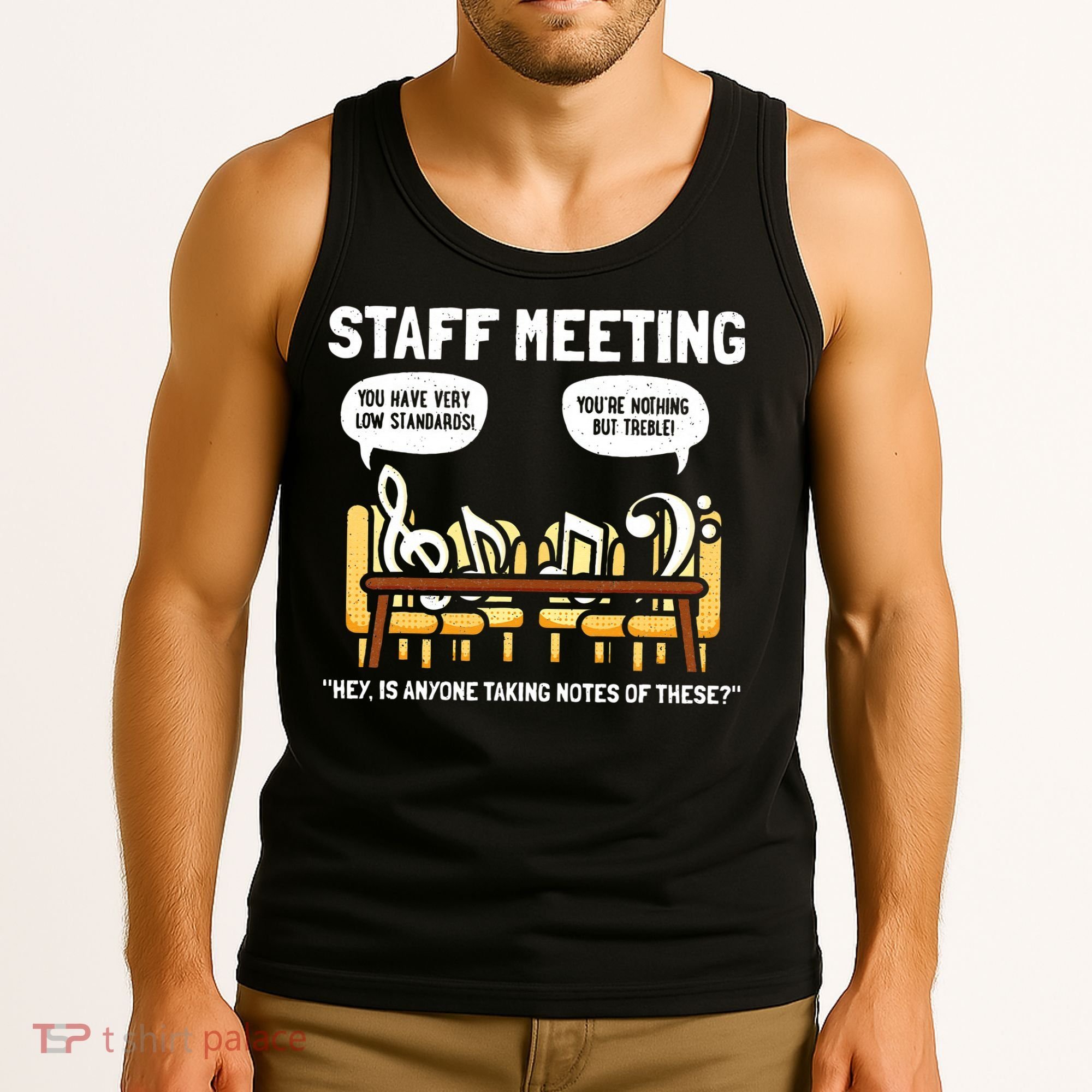 Music Theory Musician Music Teacher Funny Musical Notes Tank Top
