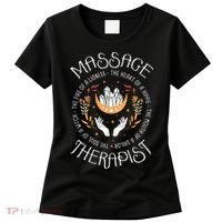 Massage Therapist Masseuse Massage Therapy Massotherapist Women's T-Shirt thumb 0