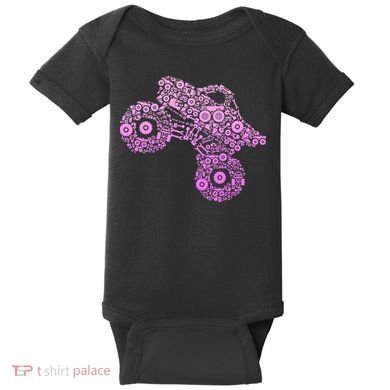 Monster Truck Baby Bodysuit