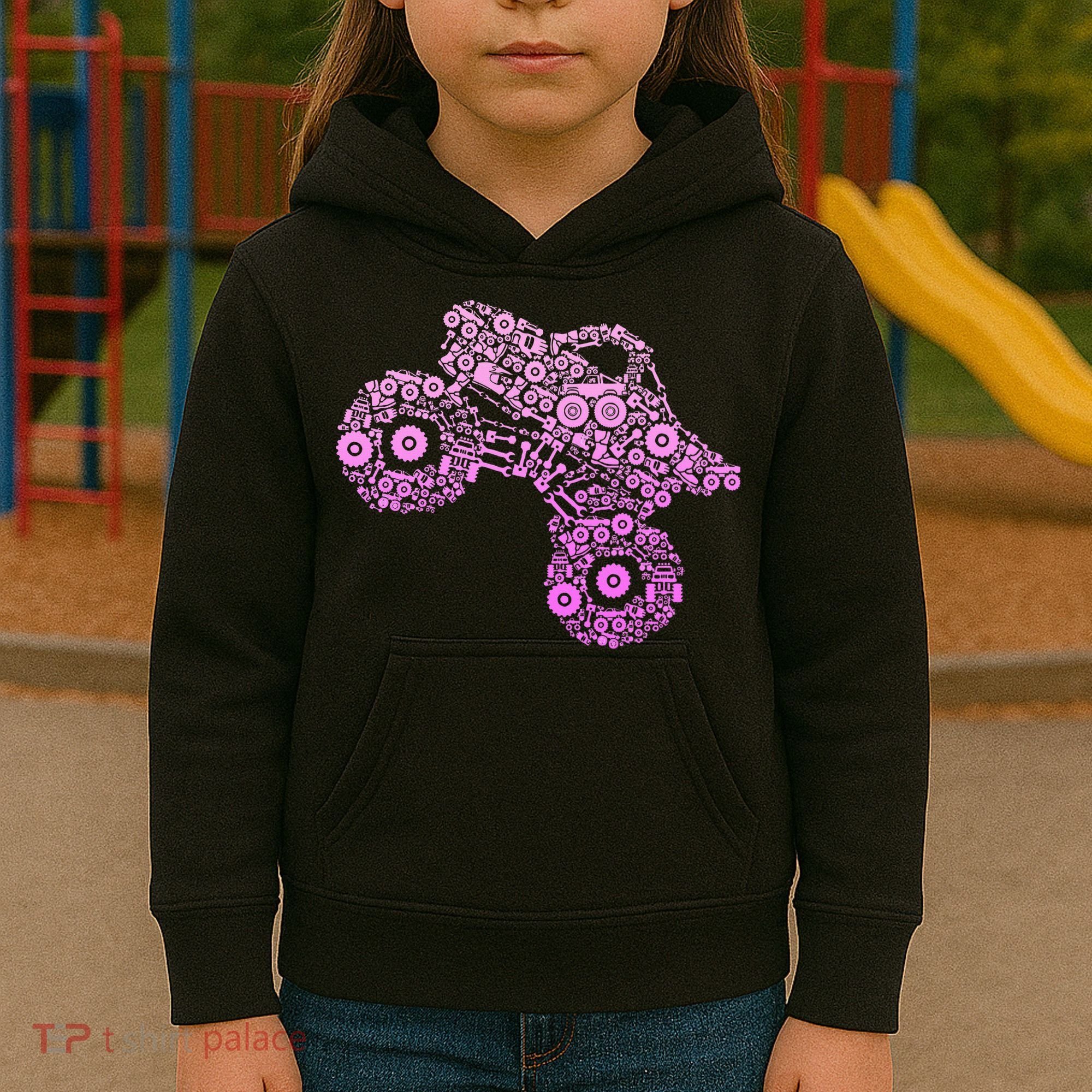 Monster Truck Kids Hoodie