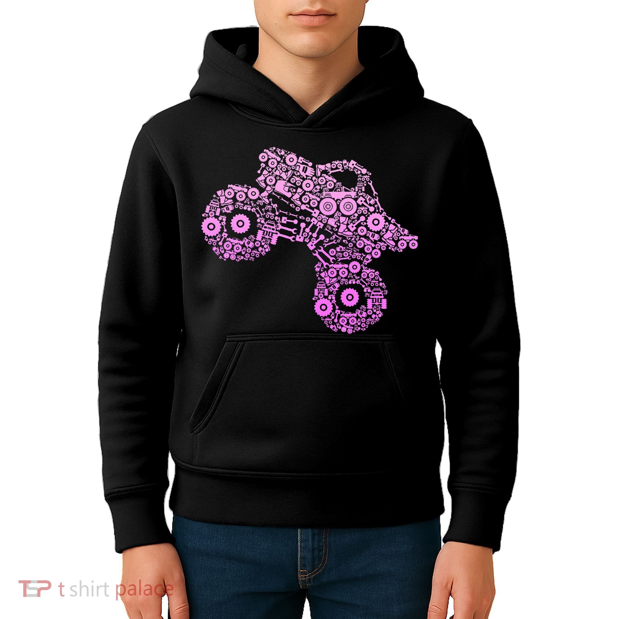 Monster Truck Kids Hoodie