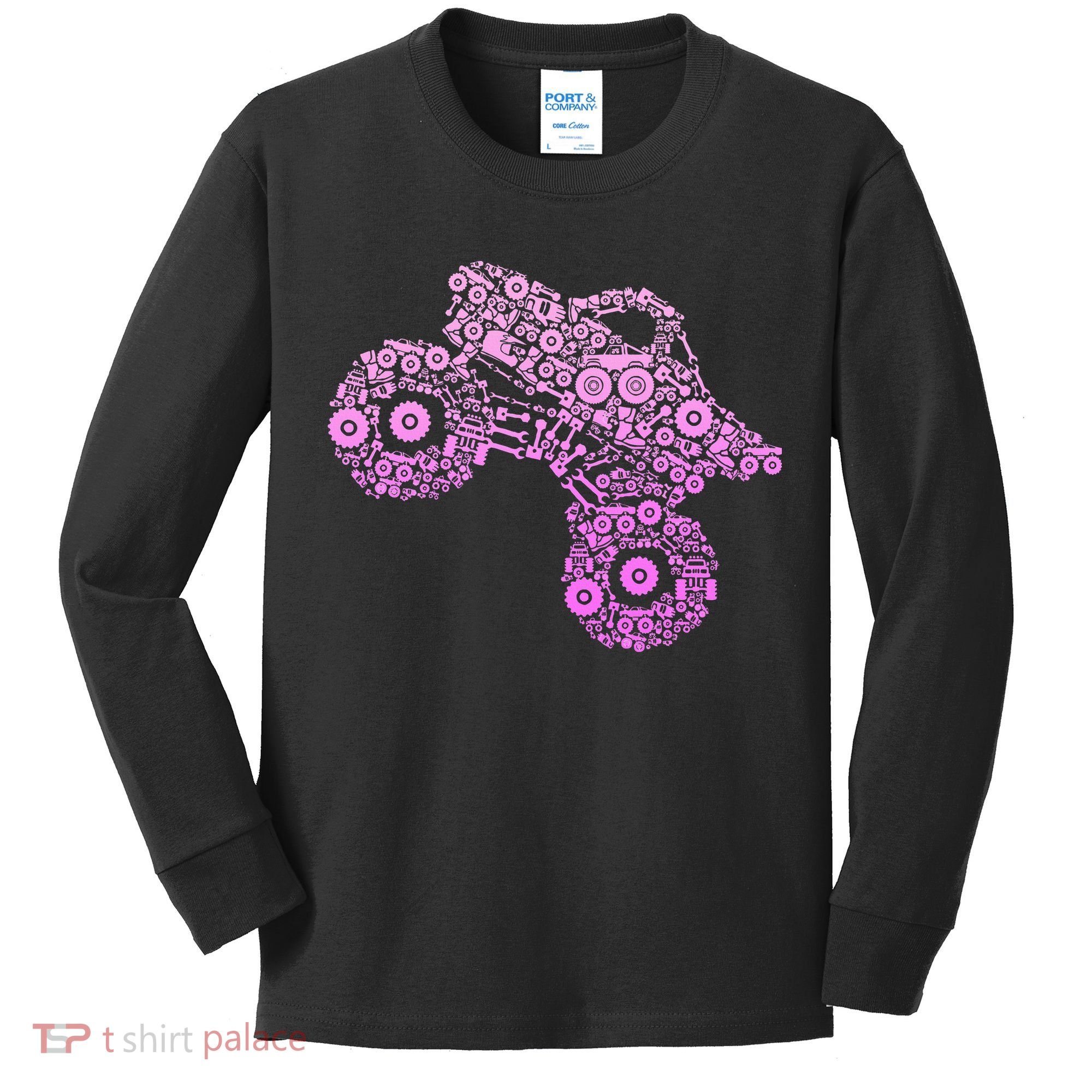 Monster Truck Kids Long Sleeve Shirt