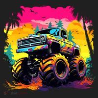 Monster Truck Women's Sweatshirt thumb 2