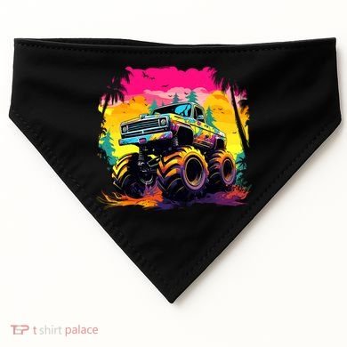 Monster Truck USA-Made Doggie Bandana