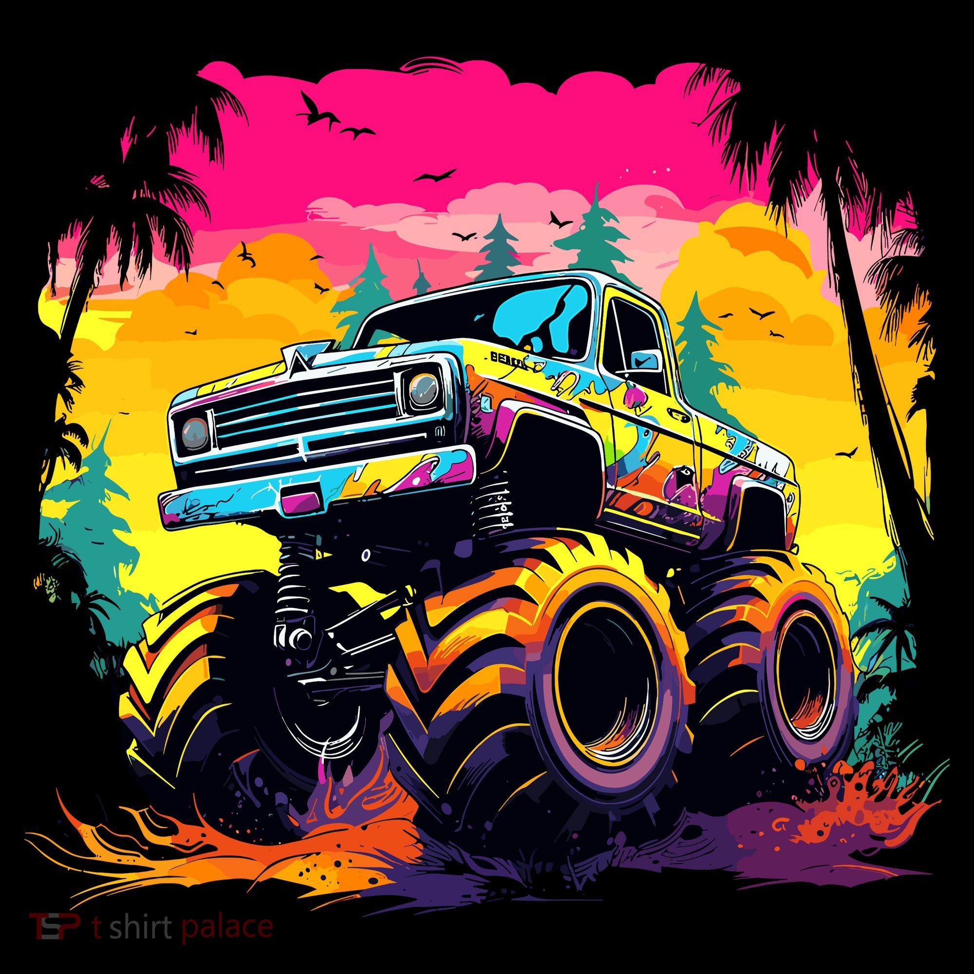 Monster Truck Women's Tank Top