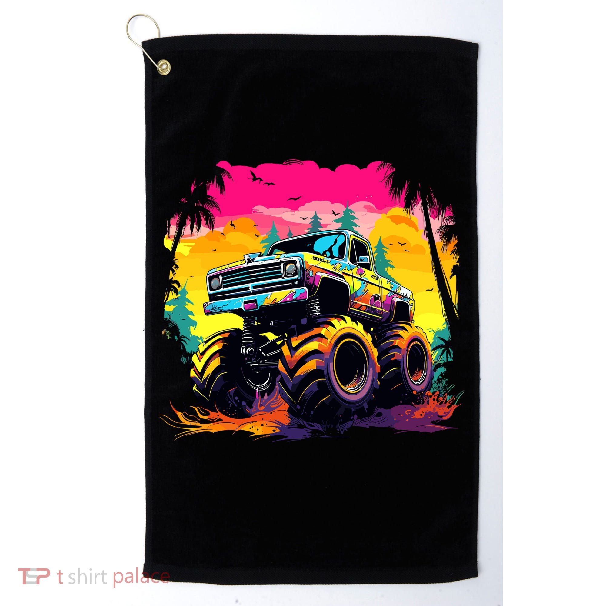 Monster Truck Golf Towel