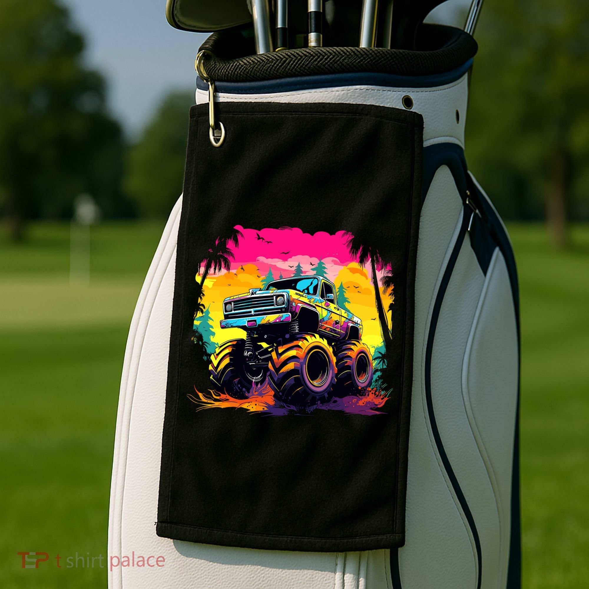 Monster Truck Golf Towel