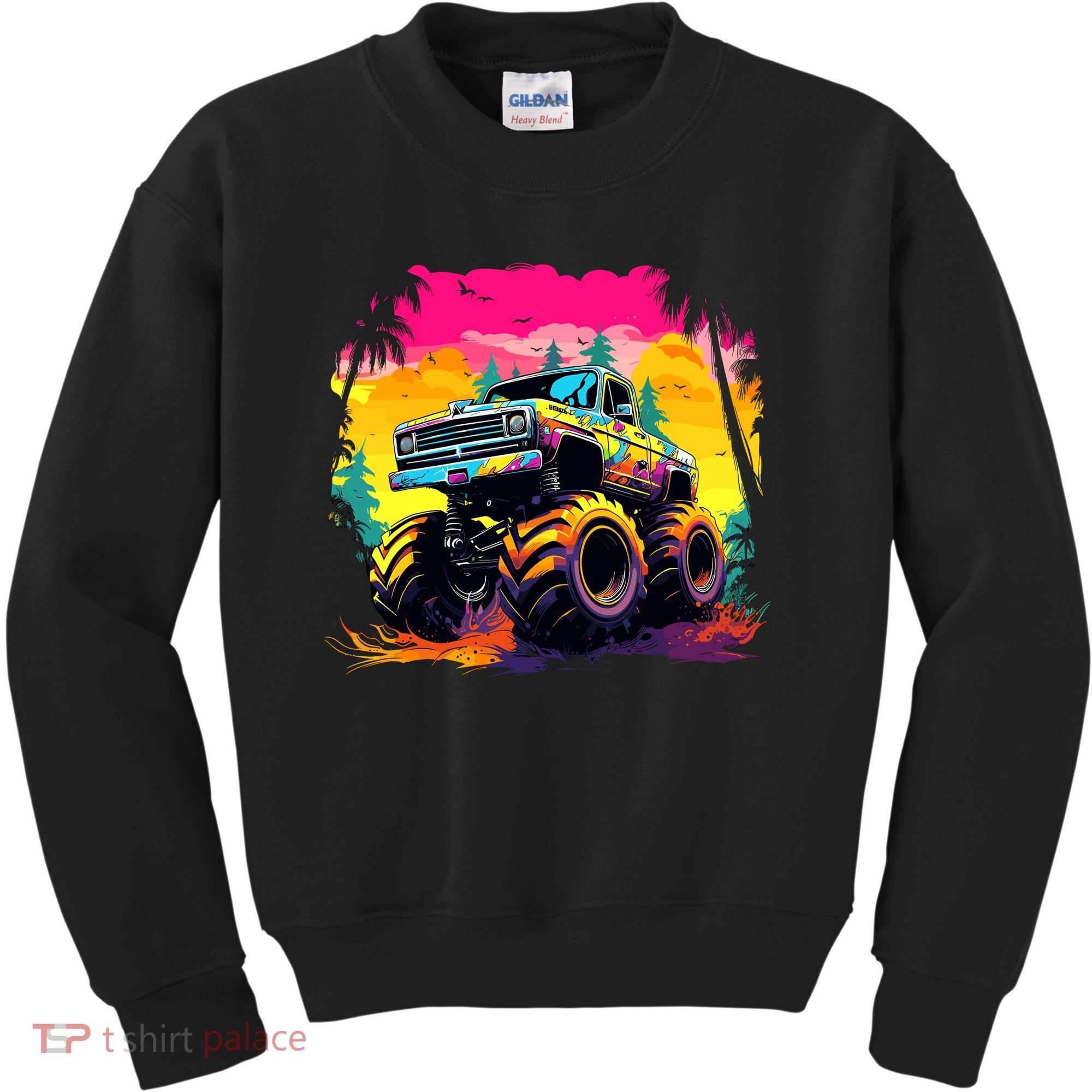Monster Truck Kids Sweatshirt