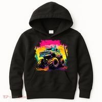 Monster Truck Kids Hoodie thumb 0