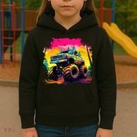Monster Truck Kids Hoodie thumb 3