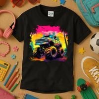 Monster Truck Kids T-Shirt thumb 3