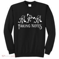 Musical Taking Notes Music Lovers Teachers Sweatshirt thumb 0