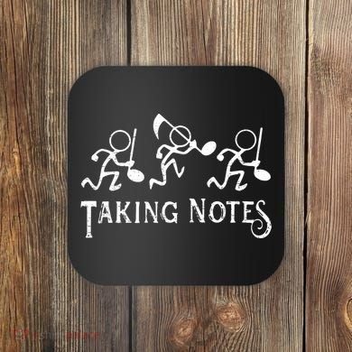 Musical Taking Notes Music Lovers Teachers Coaster