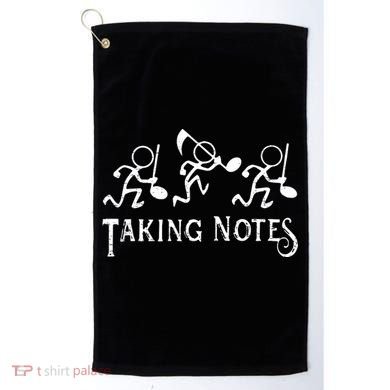 Musical Taking Notes Music Lovers Teachers Golf Towel
