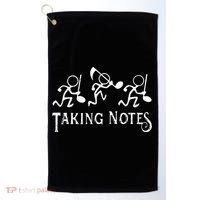 Musical Taking Notes Music Lovers Teachers Golf Towel thumb 0