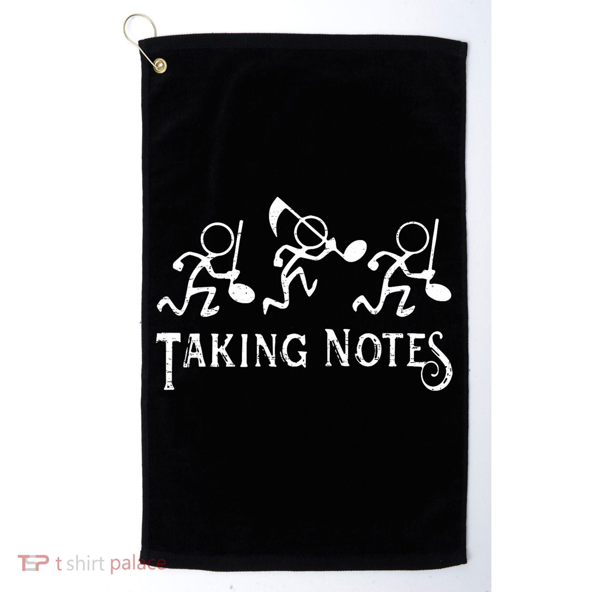 Musical Taking Notes Music Lovers Teachers Golf Towel