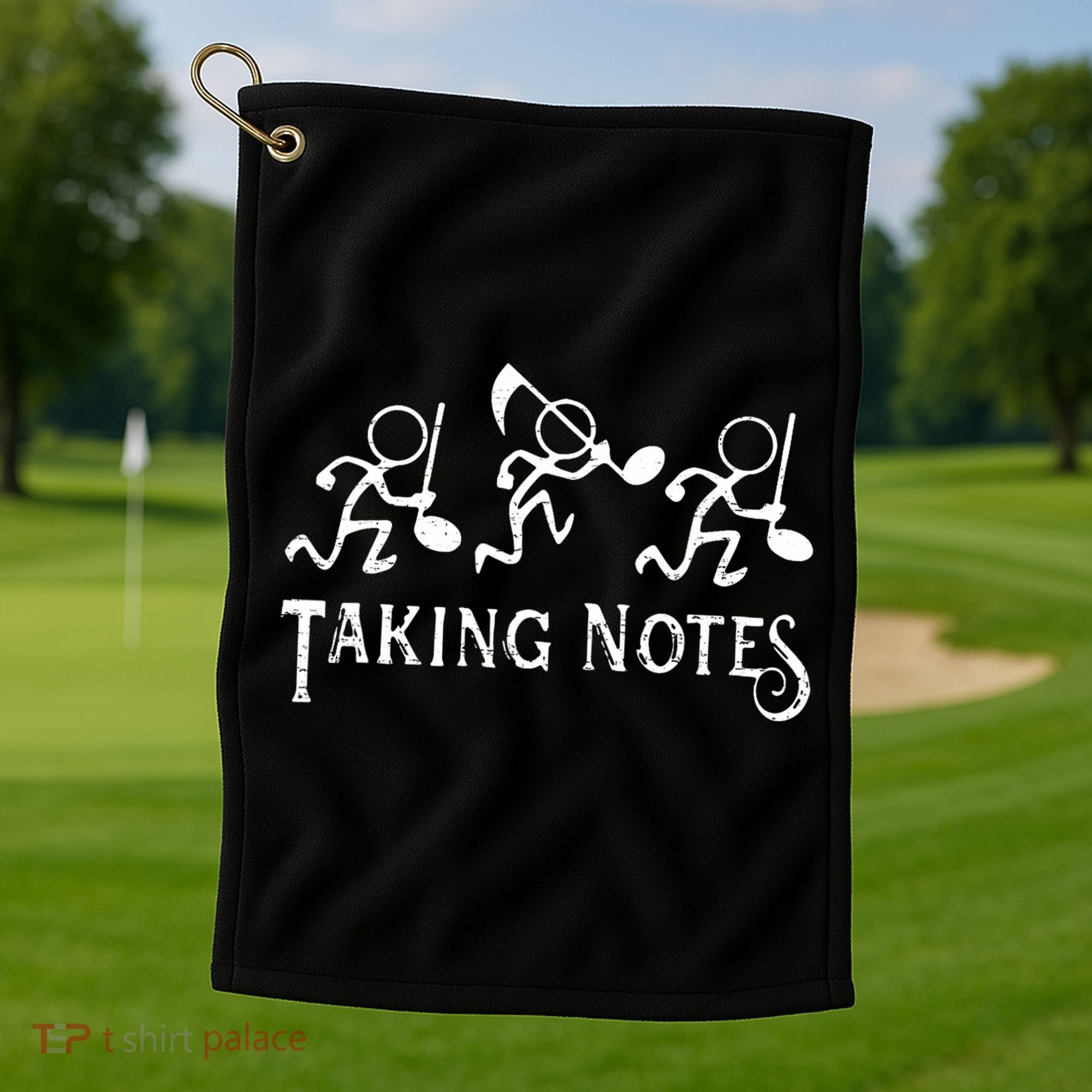 Musical Taking Notes Music Lovers Teachers Golf Towel