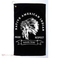 Mohawk Tribe Native American Indian Pride Respect Love Great Gift Golf Towel thumb 0