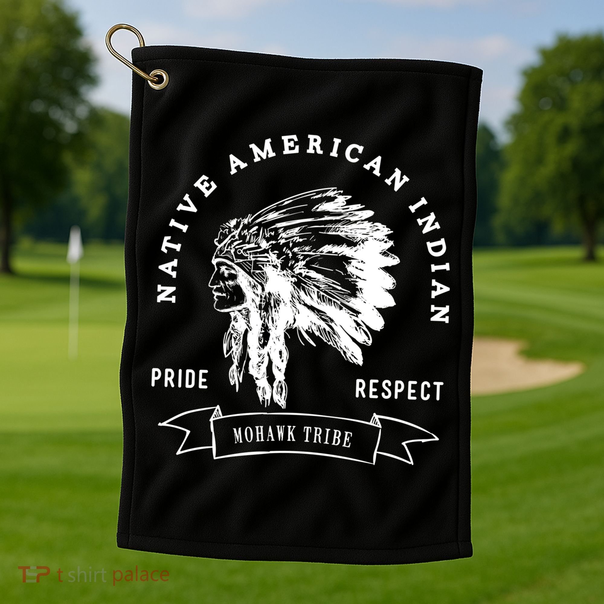 Mohawk Tribe Native American Indian Pride Respect Love Great Gift Golf Towel